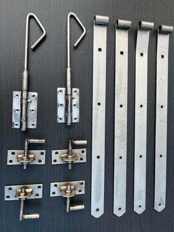 Inox verstelbaar poortbeslag, Enlèvement, Comme neuf, Inox, Charnière