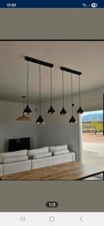 2 stuks hanglamp met drie pendels/stuk, Ophalen, Zo goed als nieuw