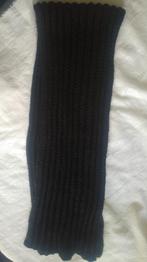 Écharpe homme femme laine noir 150 cm x 30cm, Comme neuf, Enlèvement ou Envoi, Écharpe