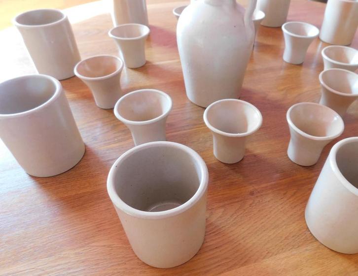 steengoed servies - Dubois Couvin - 10 personen - drankje, Huis en Inrichting, Keuken | Servies, Gebruikt, Compleet servies, Effen