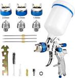 Verfspuitpistool |  3 sproeiers | GRATIS LEVERING