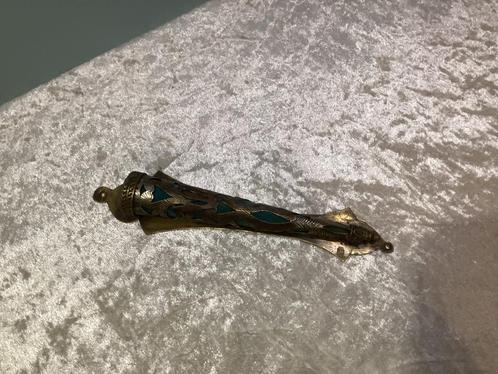 Mezuzah in koper.   165/Ca., Antiek en Kunst, Antiek | Religieuze voorwerpen, Ophalen