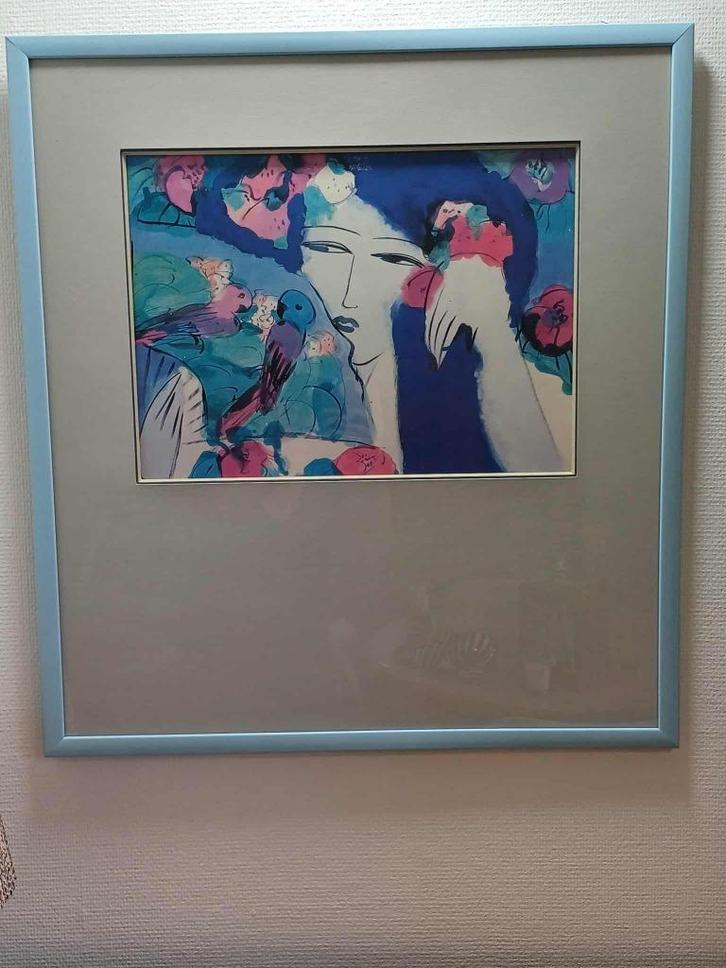 Grote Walasse Ting 79,50 x 73 cm Print/poster ?, Antiek en Kunst, Kunst | Litho's en Zeefdrukken, Ophalen