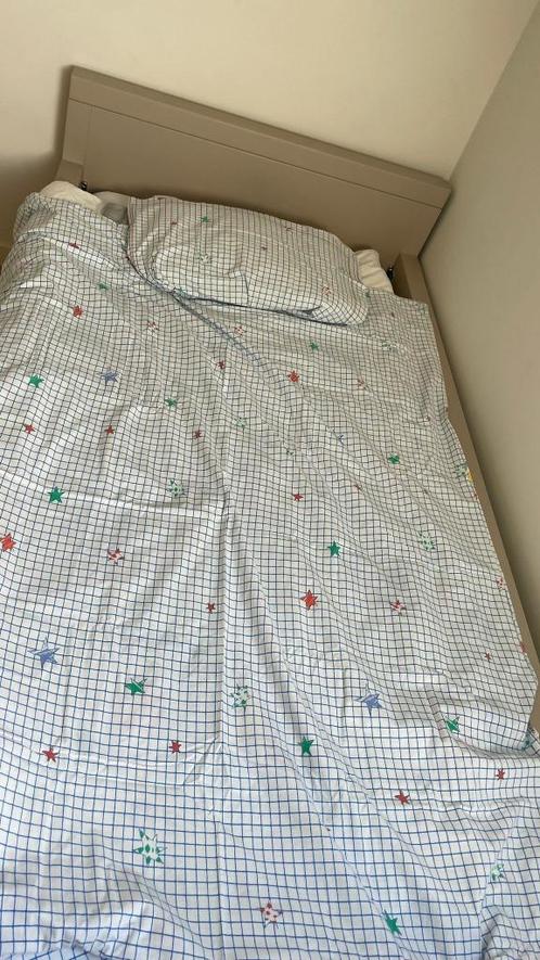 Dekbedovertrek met kussensloop, Kinderen en Baby's, Kinderkamer | Beddengoed, Zo goed als nieuw, Dekbedovertrek, Wit, Jongetje