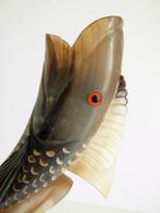 Antieke vis in hoorn, Ophalen of Verzenden