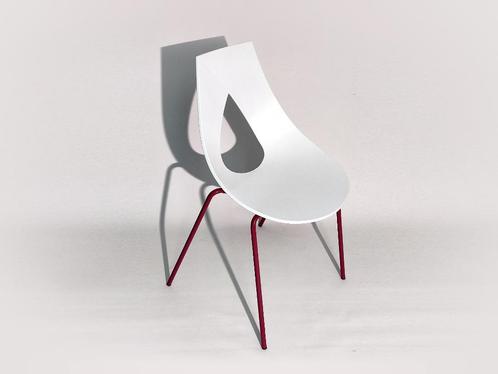 stoel Redi Nastro Portugal, Huis en Inrichting, Stoelen, Gebruikt, Eén, Kunststof, Metaal, Overige materialen, Wit, Ophalen