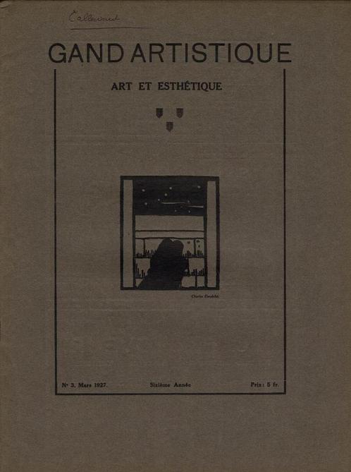 Gand Artistique 3 1927:Jenny Montigny/René Callewaert, Boeken, Kunst en Cultuur | Beeldend, Gelezen, Ophalen of Verzenden