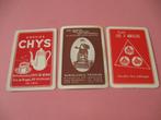 3 oude losse speelkaarten koffie (7), Collections, Cartes à jouer, Jokers & Jeux des sept familles, Comme neuf, Carte(s) à jouer