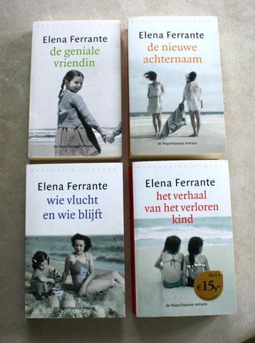 Elena Ferrante - De Napolitaanse romans (set van4), Enlèvement ou Envoi, Utilisé, Elena Ferrante