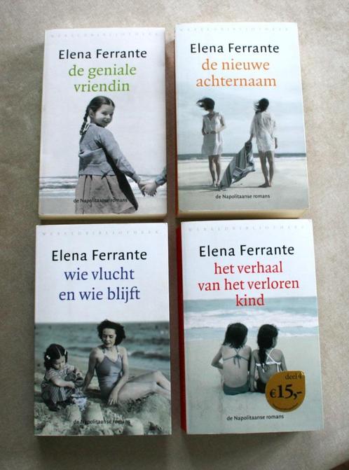Elena Ferrante - De Napolitaanse romans (set van4), Boeken, Romans, Gelezen, Ophalen of Verzenden