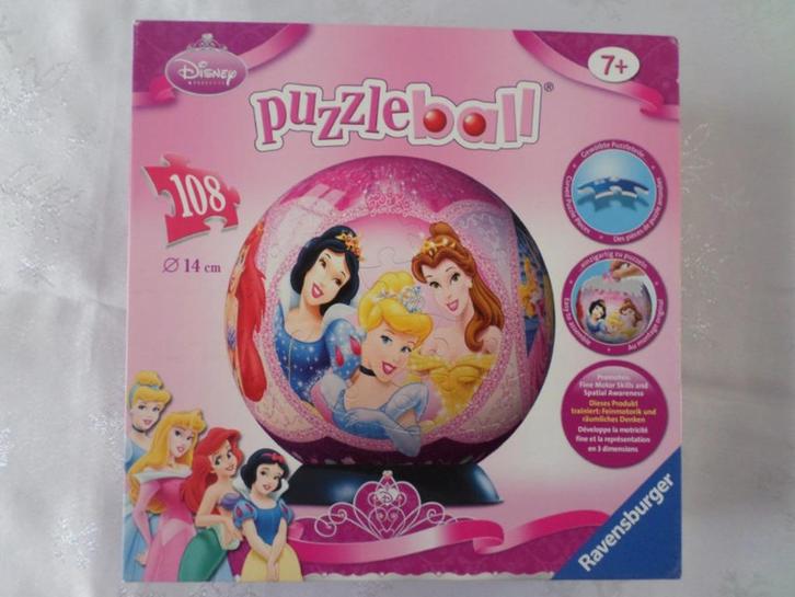 Puzzleball Puzzel Prinsessen Disney Princess Ravensburger, Kinderen en Baby's, Speelgoed | Kinderpuzzels, Zo goed als nieuw, 6 jaar of ouder
