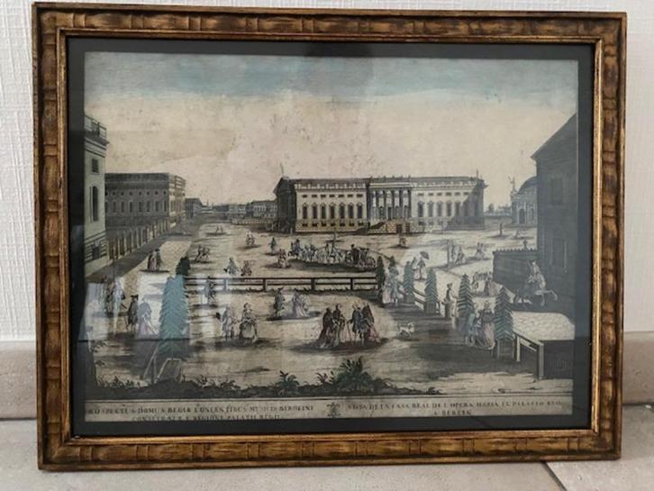 opticaprent vue optique 18de eeuw Opera Berlin, Antiek en Kunst, Kunst | Overige Kunst, Ophalen of Verzenden