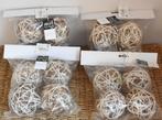 Rotan bollen - 16 stuks - Diameter +/- 7,5 cm, Ophalen of Verzenden, Nieuw