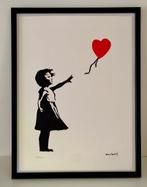 BANKSY - Lithografie “meisje met ballon” - genummerd, Antiek en Kunst, Ophalen of Verzenden