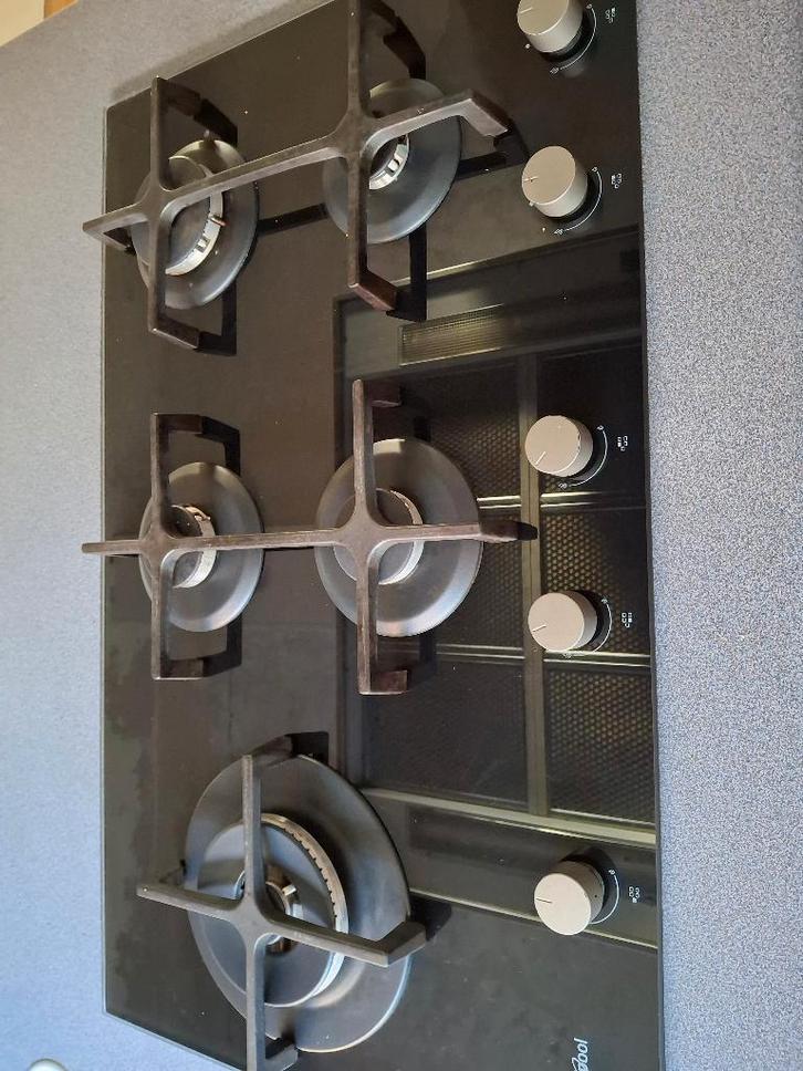 Wirlpool gasvuur, Electroménager, Tables de cuisson, Comme neuf, Encastré, 5 zones de cuisson ou plus, Enlèvement