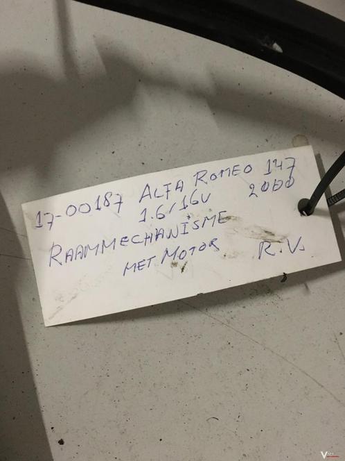 Alfa 147 2000 Elektr Raammechanisme Linksachter of Rechtsvoo, Auto-onderdelen, Ruiten en Toebehoren, Gebruikt, Ophalen of Verzenden