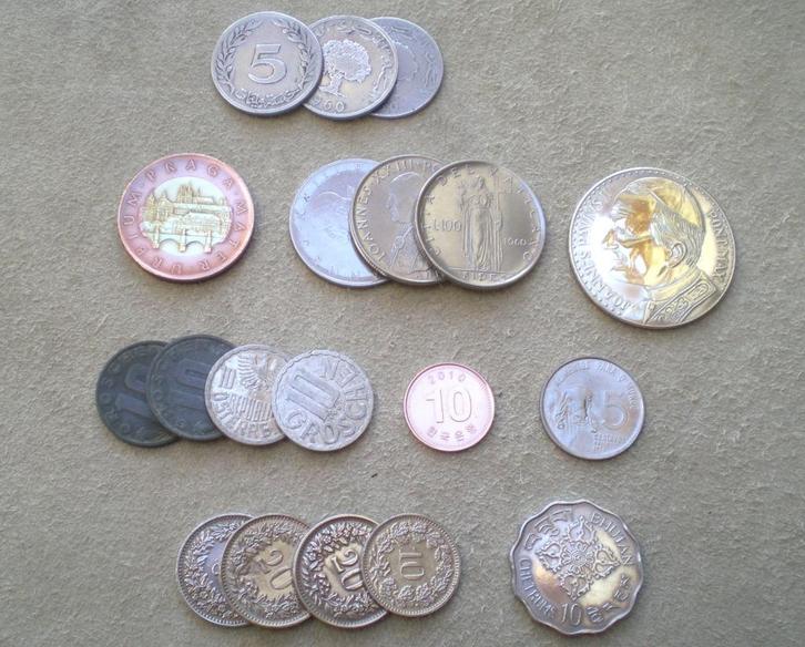 munten Vaticaan Tsjechië Oostenrijk numismatiek, Postzegels en Munten, Munten | Europa | Niet-Euromunten, Losse munt, Overige landen