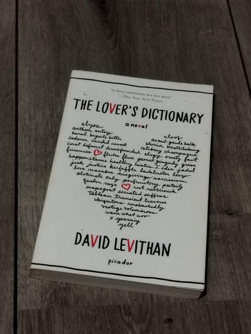 The Lover's Dictionary — David Levithan, Livres, Livres Autre, Utilisé, Enlèvement