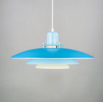 Refurbished vintage Scandinavische hanglamp, Enlèvement, Comme neuf