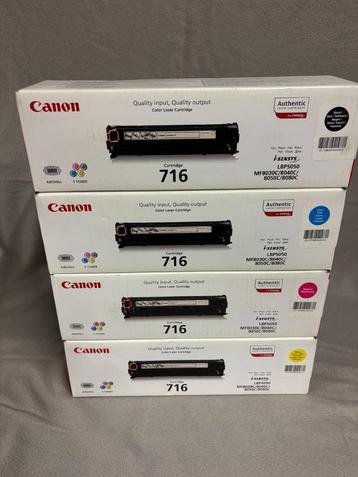 4 Nieuwe Originele Canon 716 Cartridges, Computers en Software, Ophalen of Verzenden, Nieuw, Cartridge, Canon