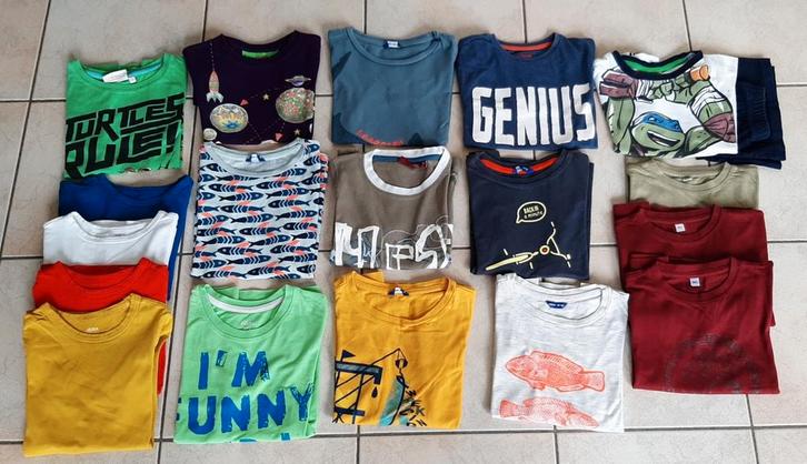 Pakket jongenskleding (19x) maat 110 of 5 jaar (zie foto's), Kinderen en Baby's, Kinderkleding | Maat 110, Gebruikt, Jongen, Ophalen of Verzenden