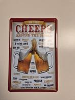 Metalen bord CHEERS, Enlèvement ou Envoi