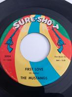 DE MUSTANGS. EERSTE LIEFDE.VG+ POPCORN 45T, Cd's en Dvd's, Vinyl | R&B en Soul, Gebruikt, Ophalen of Verzenden