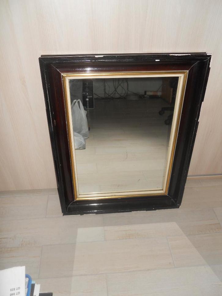 Miroir ancien, Antiquités & Art, Antiquités | Miroirs, 50 à 100 cm, Moins de 100 cm, Rectangulaire, Enlèvement