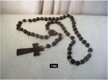 Beau long chapelet et paternoster/chapelet en bois, Enlèvement ou Envoi