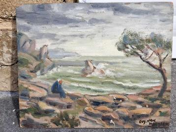 huile sur carton signe eugeen van mieghem beschikbaar voor biedingen