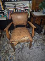 Mooie retro stoel met lederen bekleding, Ophalen