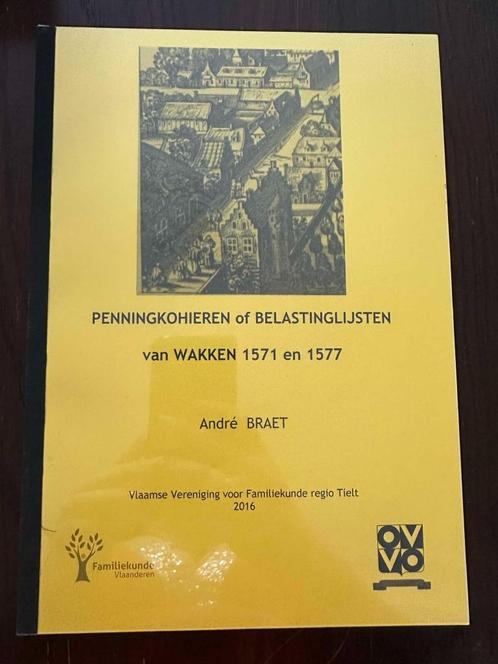 WAKKEN DENTERGEM Penningcohieren of belastinglijsten van Wak, Boeken, Geschiedenis | Stad en Regio, Gelezen, Ophalen of Verzenden