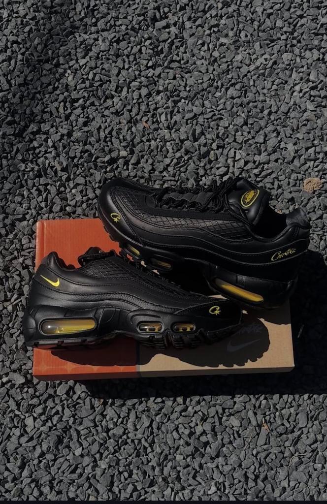 Nike Air Max 95 (Corteiz) – Black/Yellow, Vêtements | Hommes, Chaussures, Neuf, Baskets, Noir, Envoi