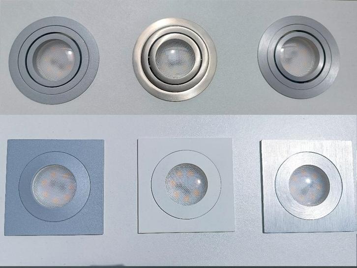 80 nouveaux spots encastrés au plafond avec lampe LED 5 W, Maison & Meubles, Lampes | Spots, Neuf, LED, Enlèvement ou Envoi