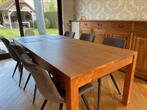 Massieve teak tafel 220X100, Huis en Inrichting, Ophalen, Zo goed als nieuw