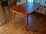 Eiken Tafel uitschuifbaar te hoeselt, Huis en Inrichting, Tafels | Eettafels, Ophalen, Zo goed als nieuw