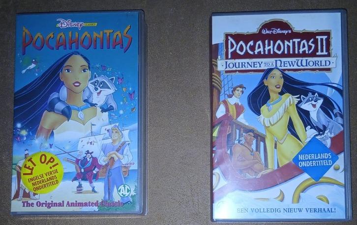 Pocahontas I & II – VHS Set, Cd's en Dvd's, VHS | Kinderen en Jeugd, Gebruikt, Tekenfilms en Animatie, Tekenfilm, Alle leeftijden