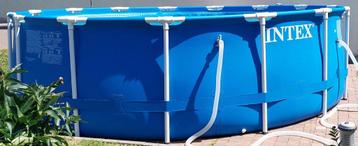 Piscine Intex, 200 à 400 cm, 300 cm ou plus, Rond, Comme neuf