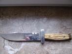 Couteau de chasse ancien en bois de cerf    acier inoxydable, Collections, Couteau ou Poignard, Autres, Enlèvement ou Envoi