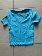 T-Shirt, Manches courtes, Taille 36 (S), Bleu, Porté