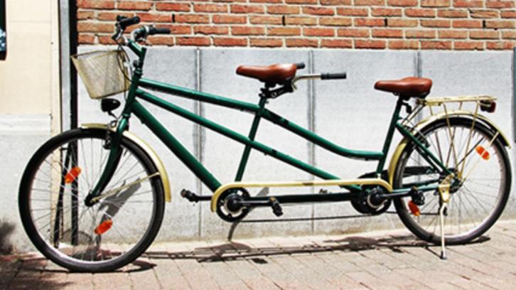 Tandem vintage, Fietsen en Brommers, Fietsen | Tandems, Gebruikt, Minder dan 10 versnellingen, 49 tot 53 cm, 47 tot 51 cm, Ophalen