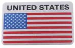 USA vlag Aluminium plaatje #4, Motoren, Verzenden