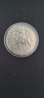 1977 Queen Elizabeth II Silver Jubilee Commemorative Crown C, Ophalen of Verzenden, Munten