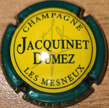 Champagnecapsule JACQUINET-DUMEZ donkergroen & geel nr 08