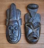 Lot de 2 masques africains, Antiquités & Art, Enlèvement