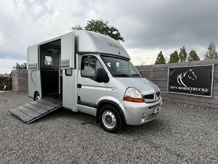 RENAULT 2007 CHARDRON PAARDENWAGEN DUB CAB 5 -GEEN BTW-, Dieren en Toebehoren, Paarden en Pony's | Trailers en Aanhangwagens, Gebruikt