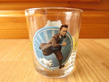 verre les aventures de Tintin avec les Dupond et Dupont, Enlèvement ou Envoi, Utilisé, Verre à soda