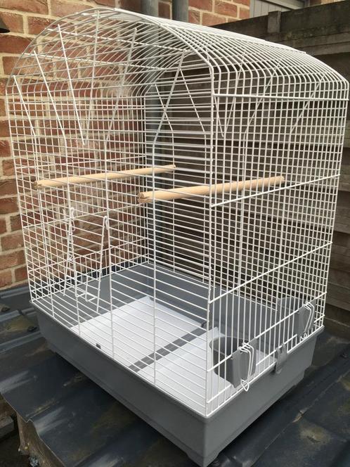 WITTE GROTE VOGELKOOI VOOR GROTE VOGEL NU 90 EURO, Animaux & Accessoires, Oiseaux | Cages & Volières, Comme neuf, Cage à oiseaux