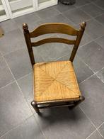6 houten stoelen met rieten zitting, Ophalen