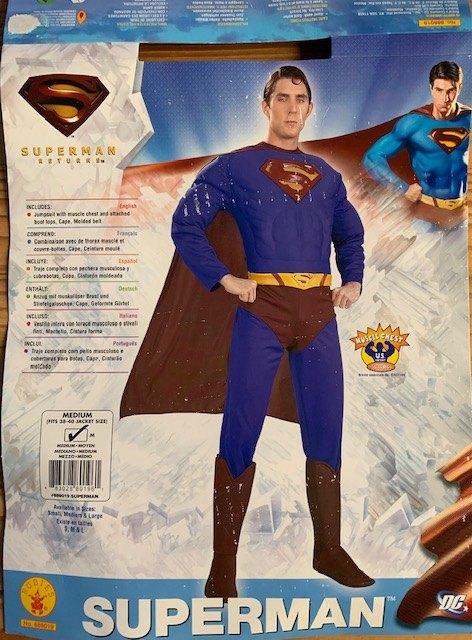 Costume de Superman ADULTE, Enlèvement, Utilisé, 170 ou plus grand